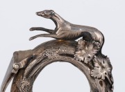 WILLIAM EDWARDS of Melbourne, fine quality antique Australian silver wine ewer with coursing themed mounts and applied grapes and leaves, engraved "PRESENTED TO MR. & MRS. L. STEINMAN From M. PATMAY",&nbsp;19th century, stamped "W. EDWARDS, MELBOURNE MANUFACTU - 5