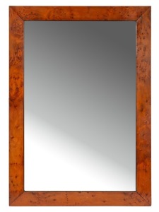 An antique Colonial birdseye huon pine picture frame&nbsp;fitted with mirror, Tasmanian origin, 19th century, 70 x 50cm overall