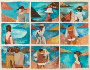 DOROTHY MARY BRAUND (1926-2013), (beachside studies),&nbsp; watercolour&nbsp;circa 1985, 42cm x 53cm, framed overall 56.5cm x 68cm. Provenance: The Estate of Dorothy Braund.