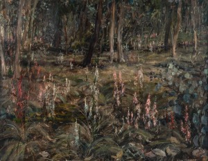 NEIL DOUGLAS (1911-2003), Yarrumbat Heaths, oil on board, signed lower right "Neil Douglas", ​​​​​​​51 x 65cm, 59 x 75cm overall