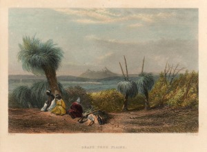 JOHN SKINNER PROUT&nbsp;(1805-1876), Grass Tree Plains, hand-coloured engraving; together with "View of Sydney" by W. H. Wilson and a coloured print titled "Collins Street, Melbourne, From A Sketch Made In 1838", (3 items), the largest 43 x 53cm overall