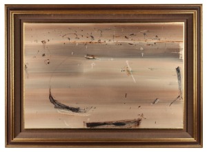 ARTIST UNKNOWN, (seascape), watercolour and gouache, 52 x 78cm, 71 x 97cm overall