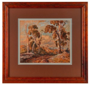 WILLIAM YOUNG (1875-1944), Track to Megalong Valley, watercolour, signed lower right "W. Young", 22 x 26cm, 41 x 43cm overall