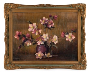 CLIFFORD DUDLEY WOOD (1905-1980), (untitled hosta still life), oil on board, signed lower left "C. Dudley Wood", 38 x 50cm, 49 x 62cm overall