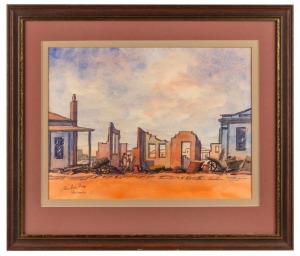 ALISTAIR&nbsp;GRAY (Australian), Coolgardie, watercolour and ink, signed and titled lower left, 28 x 38cm, 45 x 53cm overall