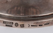 BASSE of Adelaide, antique Australian silver lidded urn with engraved collar, early 20th century, stamped "BASSE, Adelaide, Broken Hill, Silver" with crown and lion passant, 27cm high, ​​​​​​​818 grams - 4
