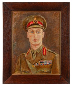 SLAWA DULDIG (nee Horowitz) (1901 - 1975, Poland, Australia), A Portrait of King George VI in the service uniform of a British Field Marshal, (based on a photograph by Speaight published in the Illustrated London News of 29 June 1940.), oil on board, sign