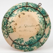 ARTHUR MERRIC BOYD & NEIL DOUGLAS pottery dish with wildflower and kangaroo decoration, incised "A.M.B." and signed "Neil Douglas, Australia", ​​​​​​​20.5cm diameter - 3