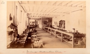 PHOTOGRAPHER UNKNOWN, A full leather-bound album with embossed decorations and gilt title "SYDNEY GAOL" to front cover. The album contains thirty-three albumen paper prints laid down on well annotated card pages; various sizes, the largest being approx. 1