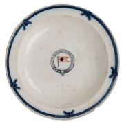 "LIVERPOOL BLACK BALL AUSTRALIAN PACKETS" Davenport antique English porcelain serving bowl, 19th century, 23.5cm diameter
