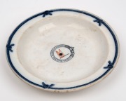"LIVERPOOL BLACK BALL AUSTRALIAN PACKETS" Davenport antique English porcelain serving bowl, 19th century, 23.5cm diameter - 3