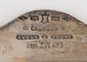 An Australian silver serving tray, early 20th century, stamped "ANGUS & COOTE, RUNDLE" with numerous pictorial marks, ​​​​​​​36cm wide, 1,338 grams - 2