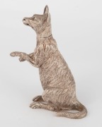 An antique sterling silver kangaroo pepper pot, by Cornelius Saunders & Francis Shepherd of London, circa 1889, ​​​​​​​9.5cm high, 112 grams. - 2