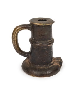 163 · THUNDER MUG antique bronze signal cannon, 17th century, ​​​​​​​13.3cm high.