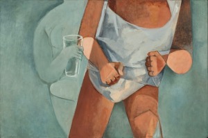 DOROTHY MARY BRAUND (1926-2013), Refreshment,&nbsp; oil on board, titled verso, dated and numbered for an exhibition in February 1987,&nbsp;&nbsp; 61cm x 91cm, framed overall 70cm x 100cm. Provenance: The Estate of Dorothy Braund