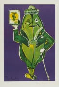 BARRY HUMPHRIES (1934-2023), Willie Weeties, silkscreen (purple ground), 26/100, signed right "Barry Humphries, '89", with blind embossed seal, 100 x 68xm, 121 x 87cm overall.