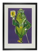 BARRY HUMPHRIES (1934-2023), Willie Weeties, silkscreen (purple ground), 26/100, signed right "Barry Humphries, '89", with blind embossed seal, 100 x 68xm, 121 x 87cm overall. - 2