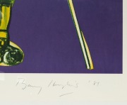 BARRY HUMPHRIES (1934-2023), Willie Weeties, silkscreen (purple ground), 26/100, signed right "Barry Humphries, '89", with blind embossed seal, 100 x 68xm, 121 x 87cm overall. - 4