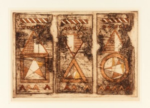 JOHN WINCH (1944-2007), Enigma VII, lithograph, signed lower right "Winch" titled verso, 44 x 62cm, 71 x 86cm overall