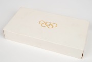 AUSTRIA: 1896-1996 Olympic Centennial Coin Programme - Series 4. 1995 cased proof set of 3 comprising of gold 1,000sch Zeus, silver 200sch Gymnast and 200sch Slalom Skier. With the 3 certificates of authenticity.&nbsp;&nbsp; - 3