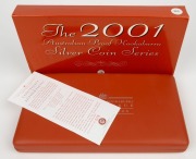The Australian Kookaburra 2001 Proof Issue - KILO COLLECTION in presentation case containing one of each of the kilo, ten ounce, two ounce and one ounce proof coins produced by The Perth Mint. With Certificate of Authenticity for set No. 079 of 350. - 2