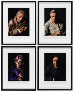 FREDERICK LEWIS (LEWIS) MORLEY (1925-2013), set of Portraits of Barry Humphries and Friends, 1997/2007, I) Barry, II) Edna, III) Sandy, IV) Les, c-type photographs, each signed "Morley" and bear artist's studio stamp lower right, each titled lower centre,