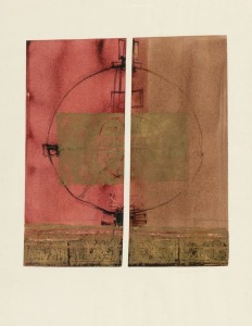 JOHN WINCH (1944-2007), untitled abstract lithograph, signed lower right "Winch, '68" 84 x 65cm overall