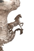 STEPHEN GEORGE HENTY Esq. Spectacular sterling silver presentation trophy, 78cm high, 44cm wide, 7.65 kilograms. - 4