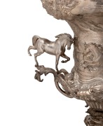 STEPHEN GEORGE HENTY Esq. Spectacular sterling silver presentation trophy, 78cm high, 44cm wide, 7.65 kilograms. - 5