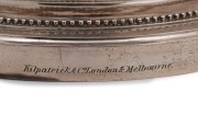 STEPHEN GEORGE HENTY Esq. Spectacular sterling silver presentation trophy, 78cm high, 44cm wide, 7.65 kilograms. - 6