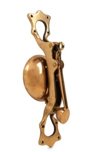 A brass tram bell, 20th century, 30.5cm high