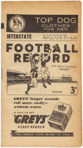 1948 "Football Record" - Victoria v South Australia (at MCG). Fair/Good condition.