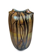 KIM NEWCOMB&nbsp;Australian art glass vase, signed "Newcomb, '78", 22cm high