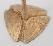 STUART DEVLIN&nbsp;pair of "SYDNEY OPERA HOUSE SILVER COMMEMORATIVE GOBLETS 1973," each with a gilt wash bowl and stem, raised on a tripartite foot embossed with scenes of the old fortifications, the Sydney Opera House under construction and completed. Both ho - 5