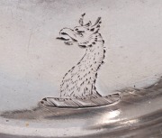 FELIX LYNN rare Colonial Australian silver taper stick and snuff engraved with the GREENWAY crest, Sydney origin, circa 1830. This seems to be one of only a handful of surviving pieces by Lynn that is not flatware. The crest, a griffin's head appears to b - 2