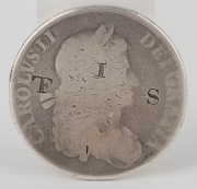CONVICT LOVE TOKEN engraved on a Charles II silver crown "Remember Me When This You See, And Bear It In Your Mind. Let All The World&nbsp;Say What They Will, Speak Of Me As You Find", the reverse stamped with conjoined "T.S." and "I.S.". (40mm) - 2
