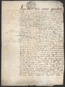 FRENCH HISTORICAL INTEREST:&nbsp;A financial contract written on vellum dated October 24th&nbsp;1648, detailing an annuity of 17 French pounds to be paid to royal accountant Jean Jurain in the city of Dijon, with official stamp of the government of Dijon and later 