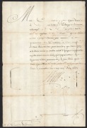 FRENCH HISTORICAL INTEREST: A military missive addressed to Louis Thomas, Count of Soissons and Prince of Savoy, dated June 25th&nbsp;1682, sent from a cousin residing in Landes, southern France. Forced to pursue a military career due to his family&rsquo;s poor fort