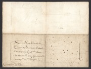 FRENCH HISTORICAL INTEREST: A military missive addressed to Louis Thomas, Count of Soissons and Prince of Savoy, dated June 25th&nbsp;1682, sent from a cousin residing in Landes, southern France. Forced to pursue a military career due to his family&rsquo;s poor fort - 2