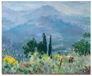 COLIN COLAHAN (1897-1987), View From End of Garden,&nbsp;Mortola, oil on canvas, signed lower left "Colahan, '83", 63 x 77cm