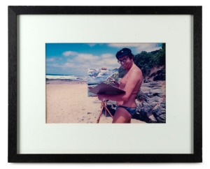RENNIE ELLIS (1940-2003), Barry Humphries, 1981, C-type photographic print, certificate of authenticity verso, 27 x 40cm, 52 x 64cm overall.