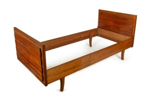 SCHULIM KRIMPER&nbsp;pair of Australian single beds, mid 20th century, Note: No hardware present.