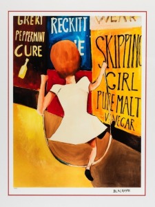 CHARLES BLACKMAN (1928-2018), Skipping Girl, colour lithograph 35/125, signed lower right in plate "Blackman" with blind embossed seal lower left, 95 x 68cm, 125&nbsp;x 101cm overall