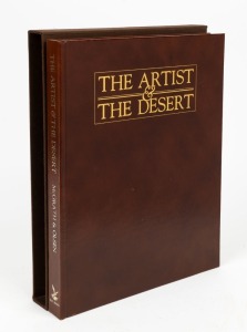 "THE ARTIST & THE DESERT" by Sandra McGrath and John Olsen, [Bay Books, Sydney, 1981], signed limited edition 65/200, brown Morocco with gilt title in slip case.