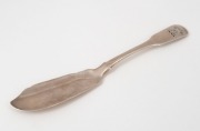 Chinese antique export silver butter knife engraved "FIRM" with iceberg crest, most likely Australian retailed, circa 1840, 19cm long, 48 grams.
