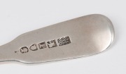 Chinese antique export silver butter knife engraved "FIRM" with iceberg crest, most likely Australian retailed, circa 1840, 19cm long, 48 grams. - 3