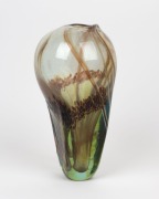 SAM HERMAN Australian art glass vase, incised signature to base, 30cm high - 2