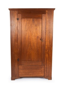 An antique Australian cedar one door cabinet, 19th century, 185cm high, 117cm wide, 48cm deep