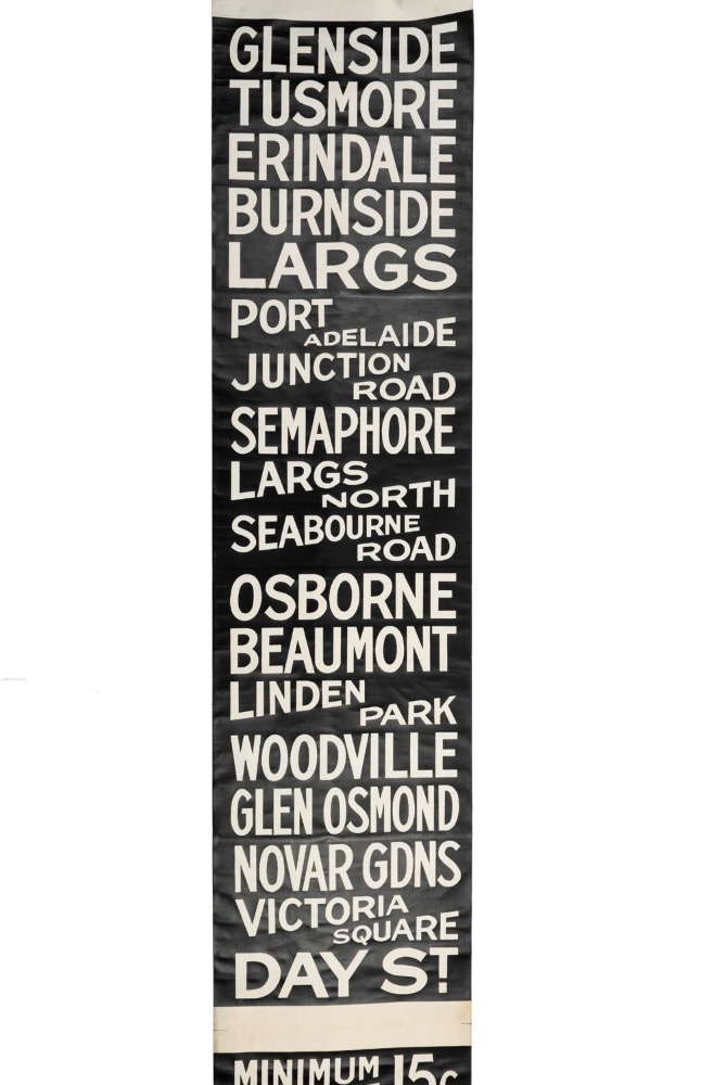 ADELAIDE BUS DESTINATION ROLL: Including Glenside, Semaphore, Osborne ...