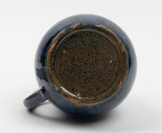 JOHN CAMPBELL blue glazed pottery jug, incised "John Campbell", 14.5cm high - 2